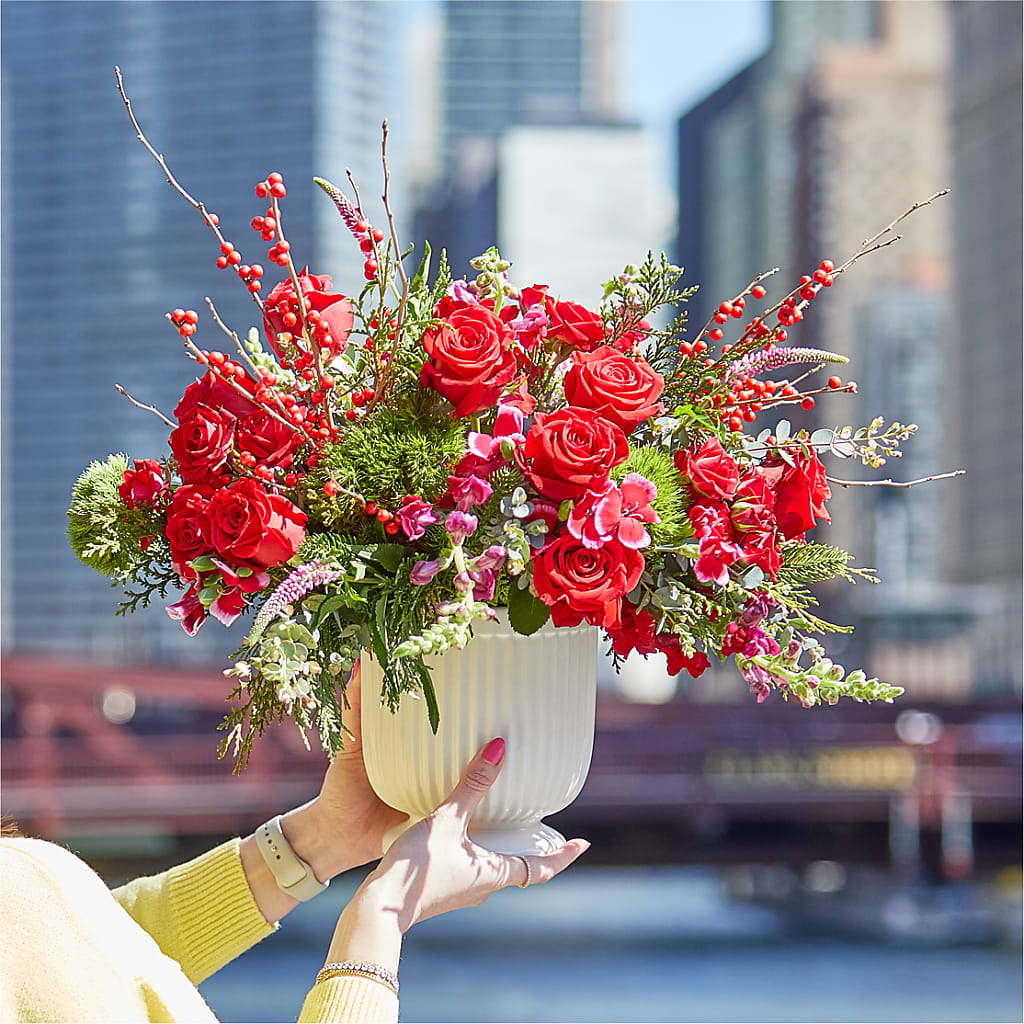 Big Red Bow Bouquet – Mc Gardens, Las Vegas NV