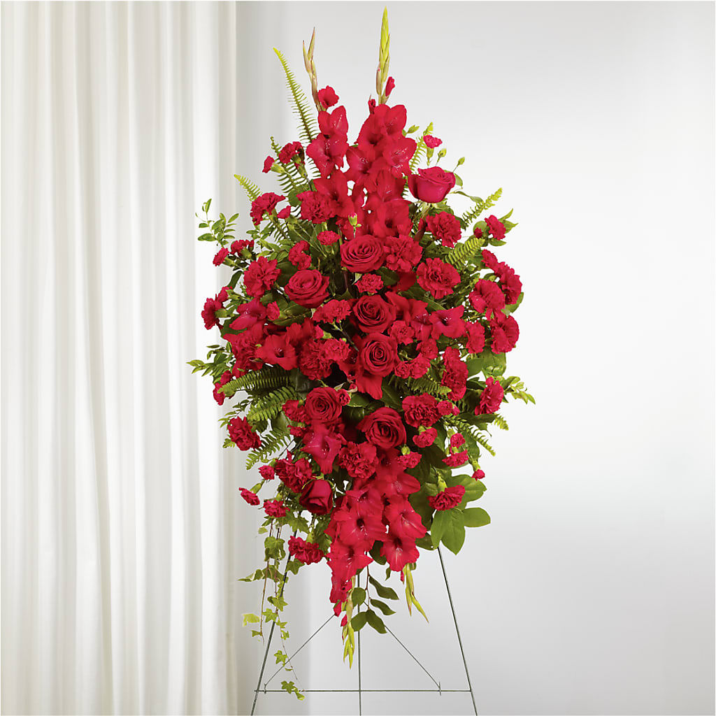 From the Heart Standing Spray – Mc Gardens, Las Vegas NV