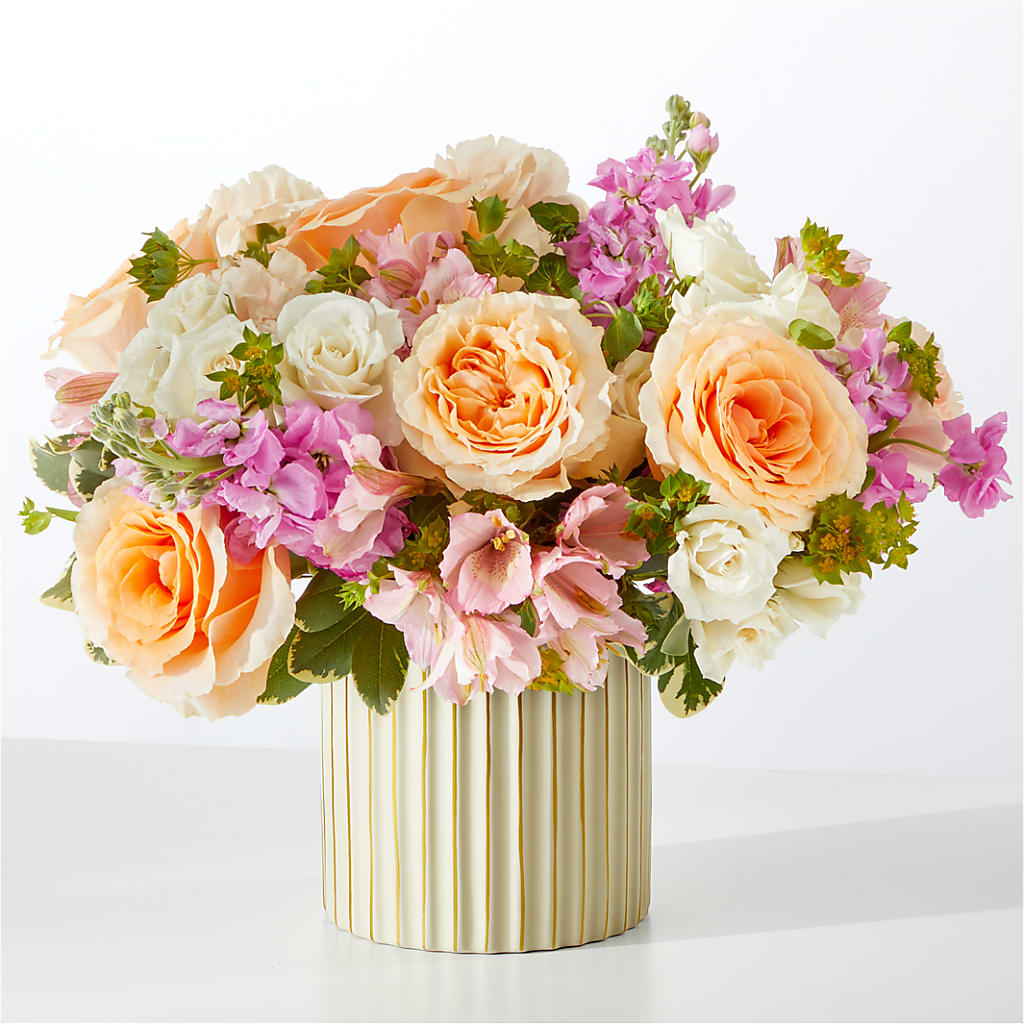 Paradise Bouquet with Ivory Vase – Mc Gardens, Las Vegas NV