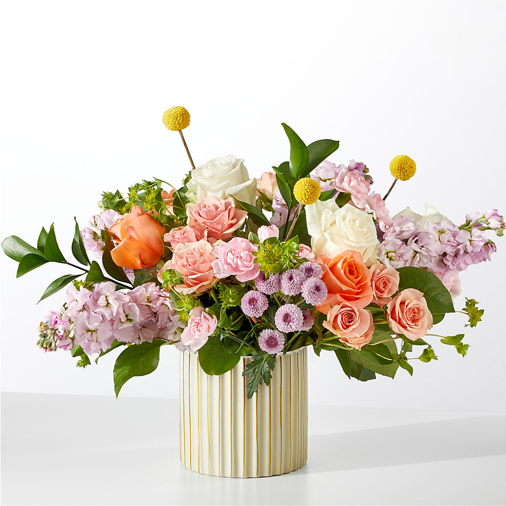French Market Bouquet with Ivory Vase – Mc Gardens, Las Vegas NV