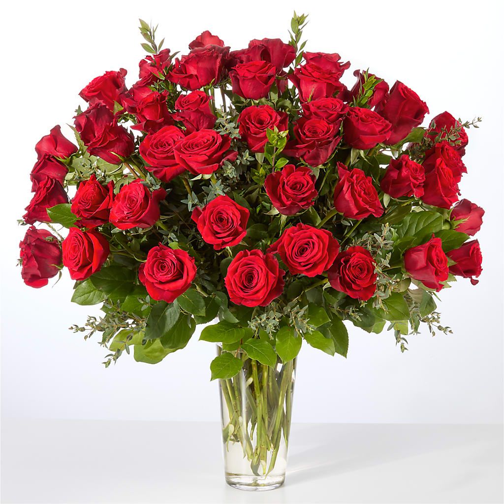 Forever Yours Fifty Stem Red Rose Bouquet – Mc Gardens, Las Vegas NV