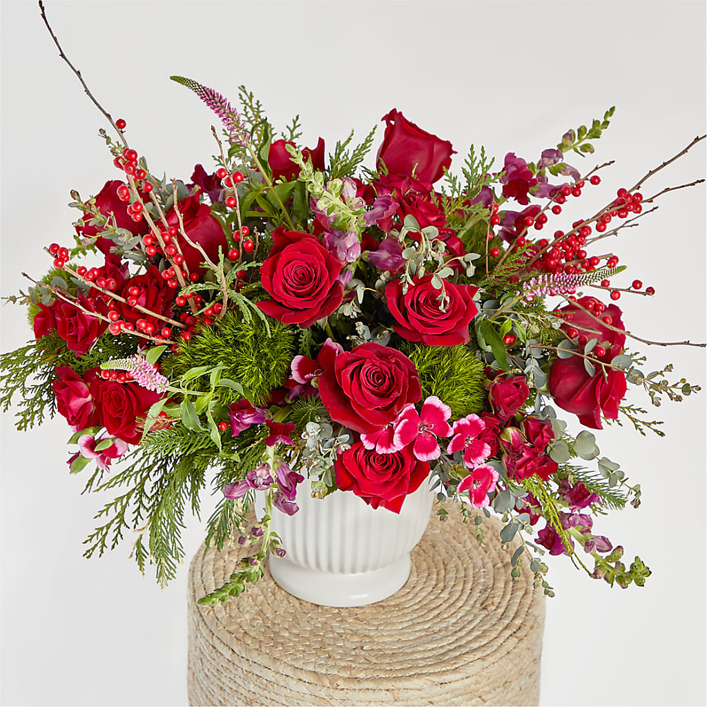Big Red Bow Bouquet –  Mc Gardens, Las Vegas NV