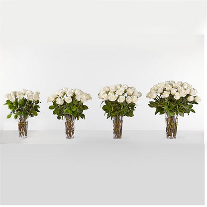 Long Stem White Rose Bouquet –  Mc Gardens, Las Vegas NV