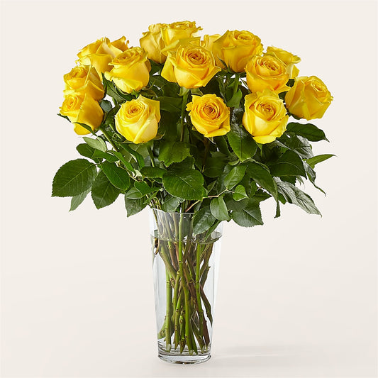 Long Stem Yellow Rose Bouquet –  Mc Gardens, Las Vegas NV