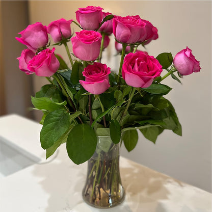 Long Stem Pink Rose Bouquet –  Mc Gardens, Las Vegas NV