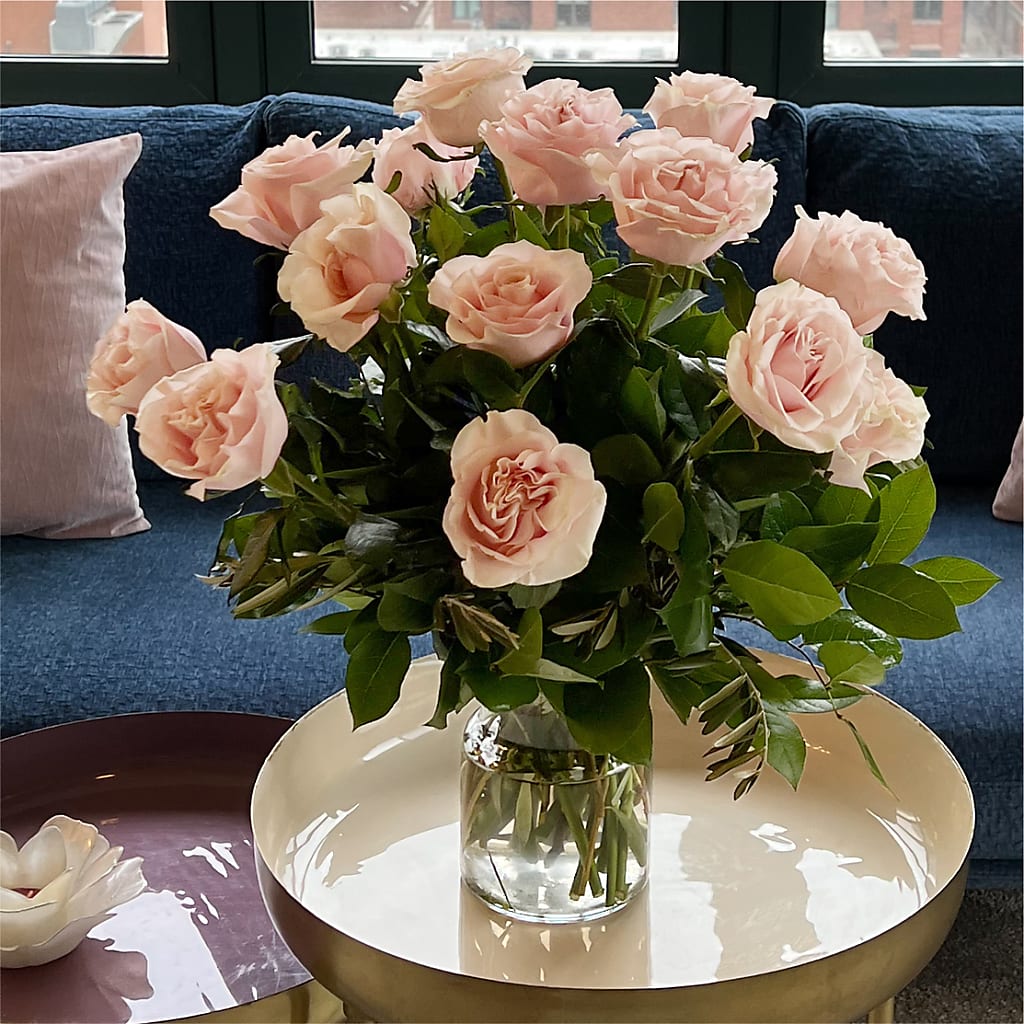 Long Stem Pink Rose Bouquet –  Mc Gardens, Las Vegas NV