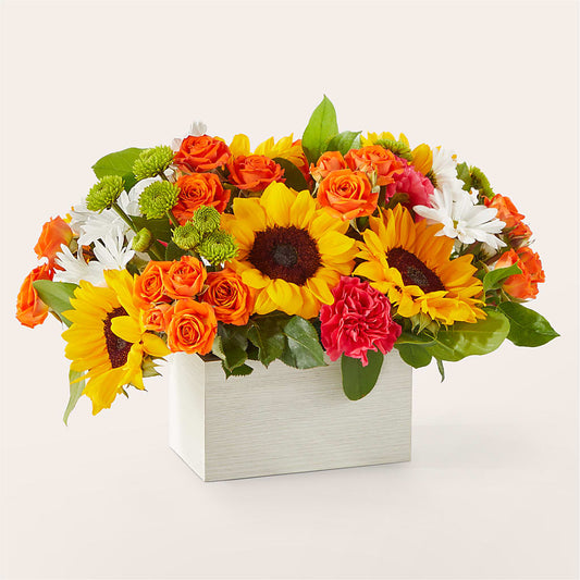 Sun-drenched Blooms Box Bouquet –  Mc Gardens, Las Vegas NV