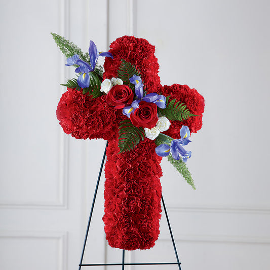 Faithful Hero Floral Cross –  Mc Gardens, Las Vegas NV