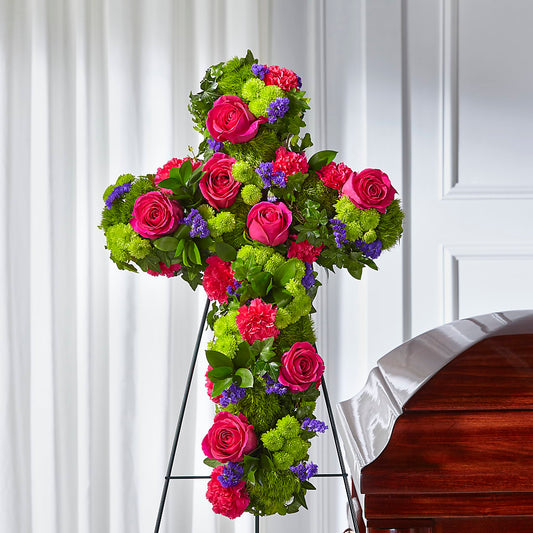 Tribute Rose Floral Cross –  Mc Gardens, Las Vegas NV