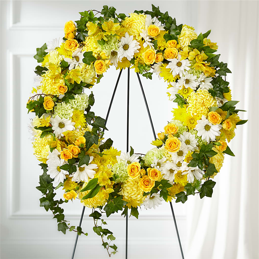 Golden Remembrance Wreath –  Mc Gardens, Las Vegas NV