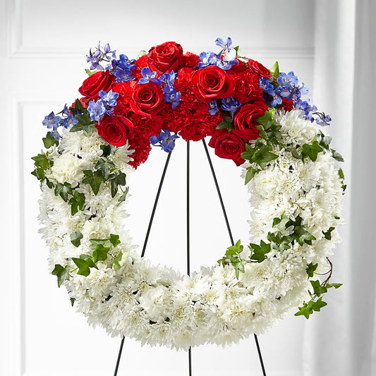 Patriotic Passion Wreath –  Mc Gardens, Las Vegas NV