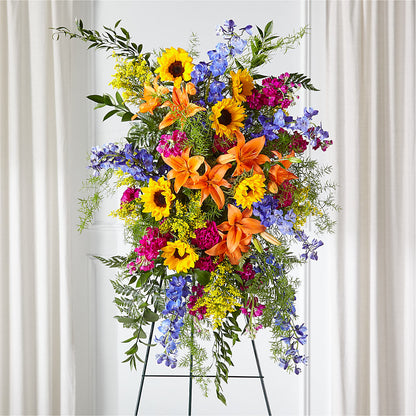 Sunlit Memories Standing Spray (Standard) –  Mc Gardens, Las Vegas NV