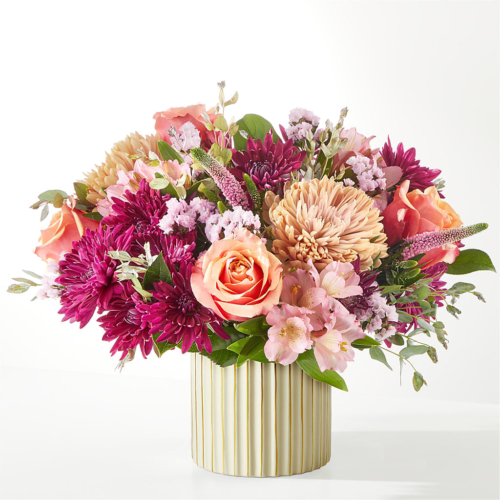 Berry Cobbler Bouquet with Ivory Vase –  Mc Gardens, Las Vegas NV