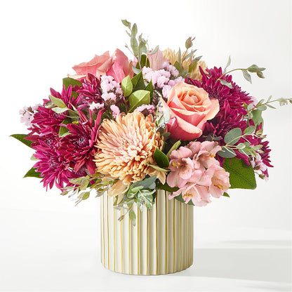 Berry Cobbler Bouquet with Ivory Vase –  Mc Gardens, Las Vegas NV